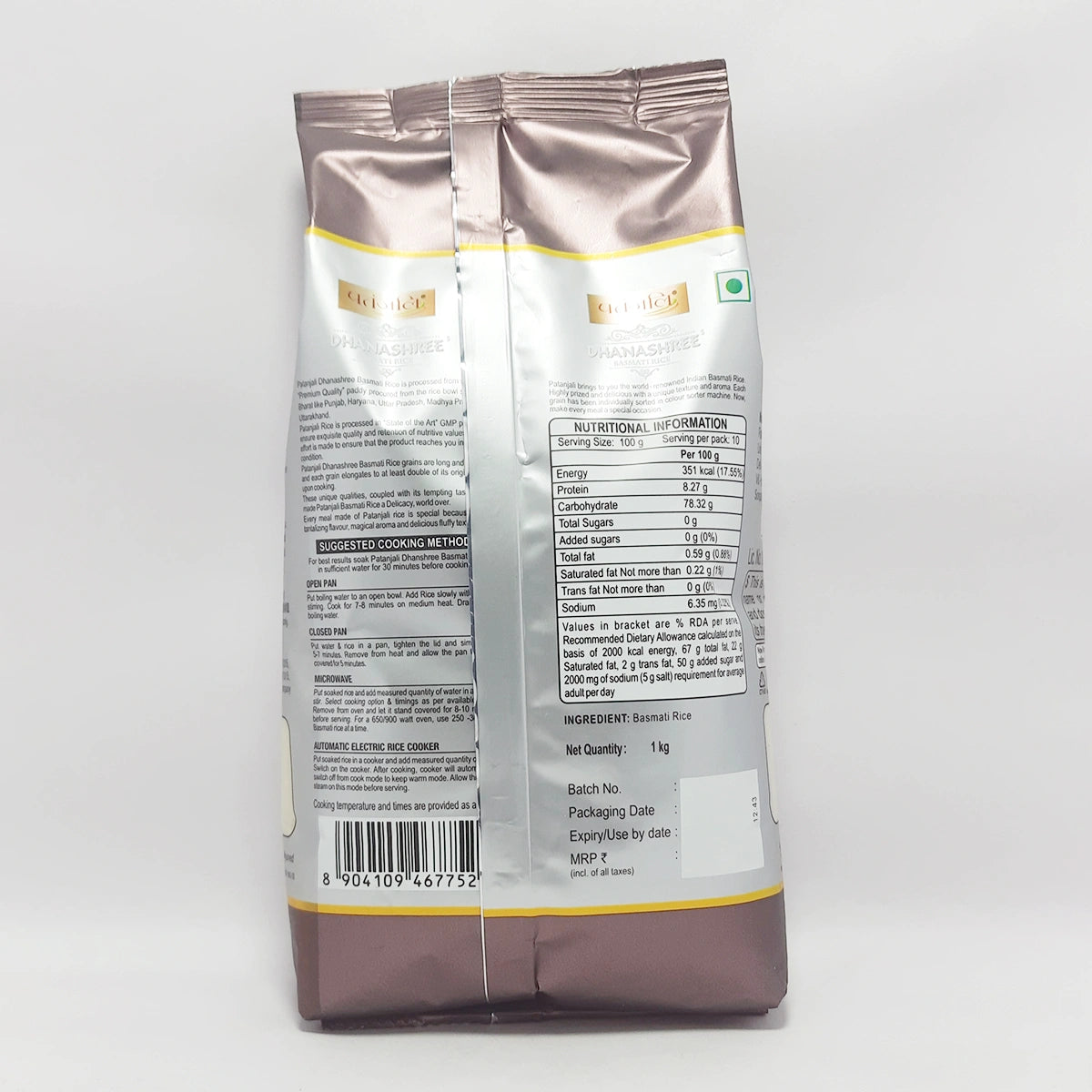 Patanjali Dhanshree Basmati Rice 1kg