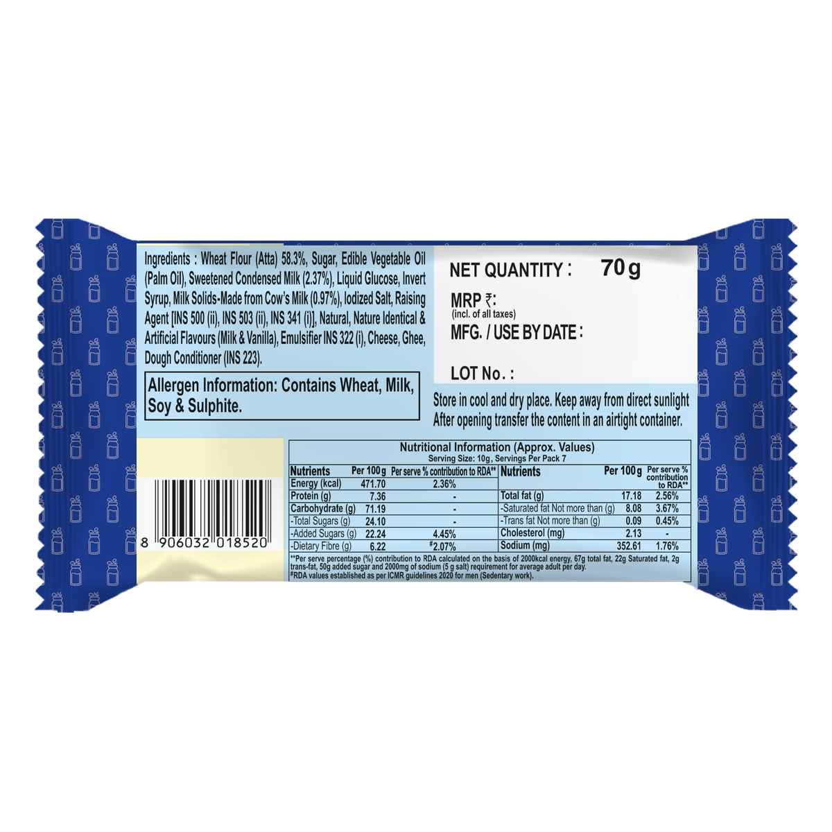 Patanjali Doodh Biscuits 70gm