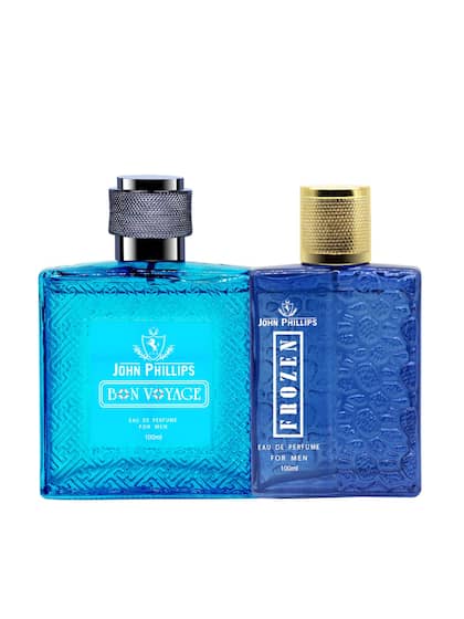 John Phillips Bon Voyage & Frozen Eau De Perfume 100ml 3.4 Fl.oz. Each Pack Of 2 Long Lasting fragrance For Men & Women