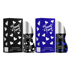 Sweet Heart Blue & Black Eau De Perfume 2pcs 60ml 2.0 Fl.oz.