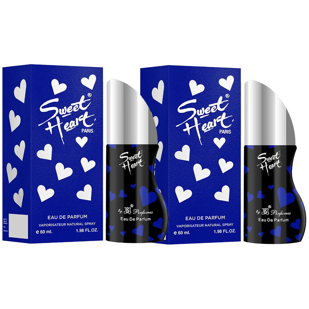 Sweet Heart Blue Eau De Perfume 2pcs 120ml 4.0 Fl.oz.