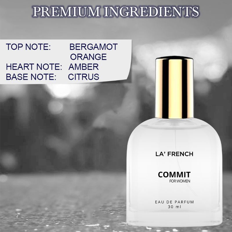 La French Commit Eau De Parfum 30ml 1.01 Fl.oz. | Long Lasting Fragrance For Women