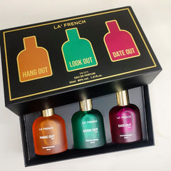 La French Hang Out, Look Out & Date Out Eau De Perfume Gift Set 30ml 1.01 Fl.oz. Each X3