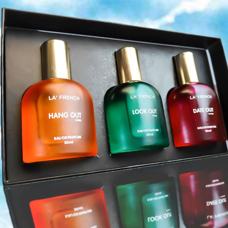 La French Hang Out, Look Out & Date Out Eau De Perfume Gift Set 30ml 1.01 Fl.oz. Each X3