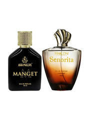 John Phillips Magnet 60 Ml 2 Fl.oz. & Marconi Senorita Eau De Parfum 100 Ml 3.4 Fl.oz. Long Lasting For Unisex