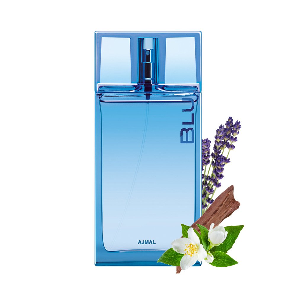 Ajmal Blu Eau De Parfum Spray 90ml 3.0 Fl.oz. Men Fragrance | Long Lasting Party Wear