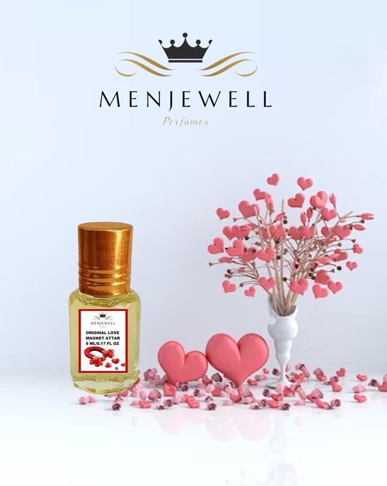 Menjewell Original Love Magnet Attar Perfume 5ml 0.17 Fl.oz. For Men & Women | Alcohol Free | Long Lasting