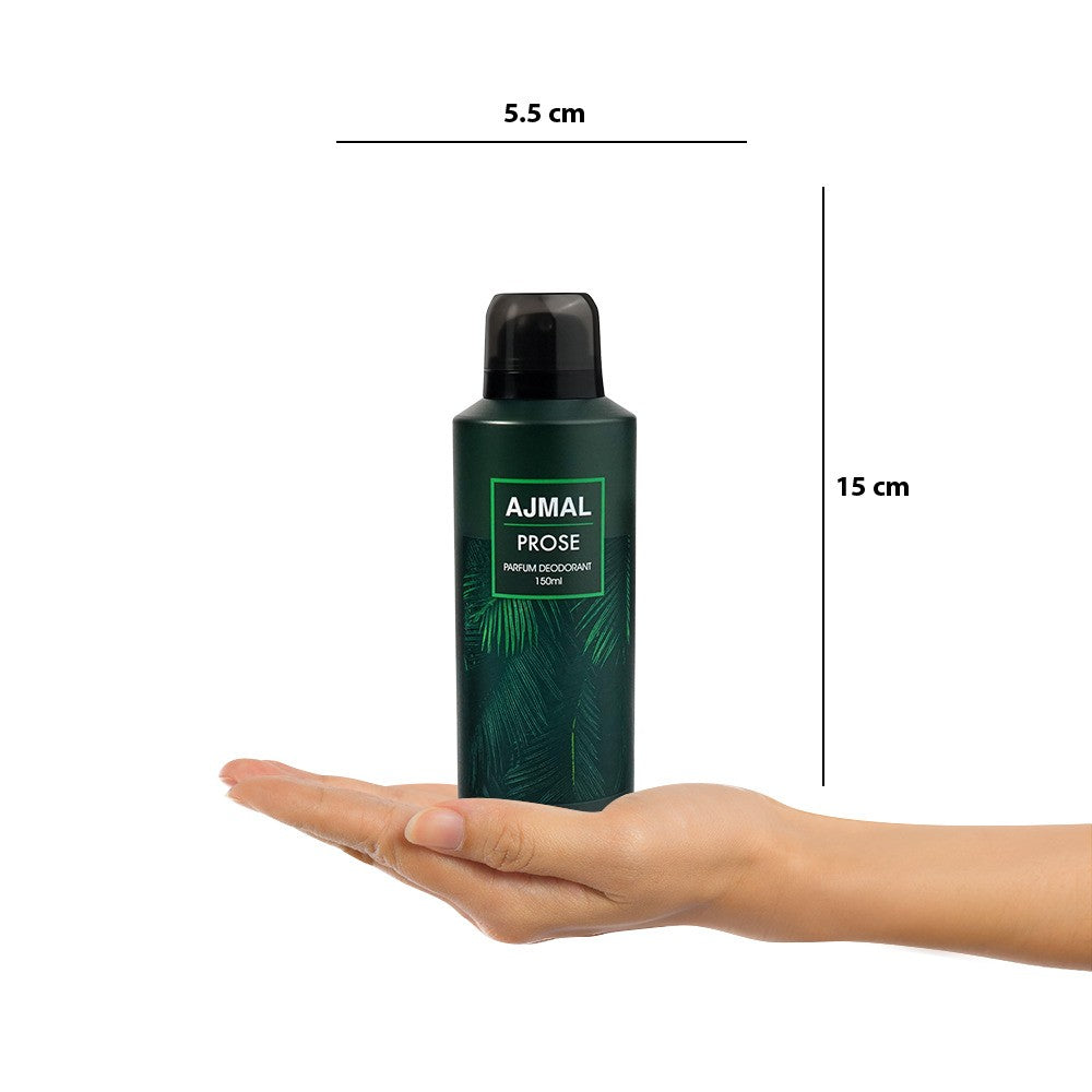 Ajmal Prose Parfum Deodorant 150ml 5.0 Fl.oz. Casual Wear Gift For Men | Long Lasting