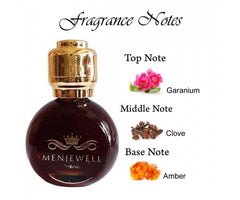 Menjewell Premium Black Oudh Attar Perfume 15ml 0.5 Fl.oz. Unisex Fragrance | Long Lasting | Alcohol-free