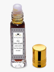 Menjewell Dehn-Al-Oudh Attar Perfume 3ml 0.1 Fl.oz. Finest Pure Perfume | Alcohol Free | Unisex Fragrance