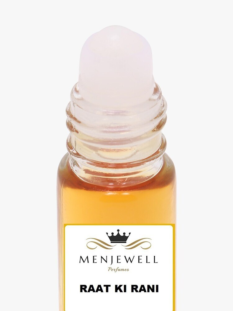 Menjewell Raat Ki Rani Eau De Perfume Attar 9ml 0.3 Fl.oz. For Men & Women | Long Lasting | Alcohol Free