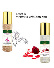 Menjewell Mysterious Girl + Lovely Rose Eau De Parfum 120ml 4.0 Fl.oz. Each Pack Of 2 | Long Lasting | Women Fragrance