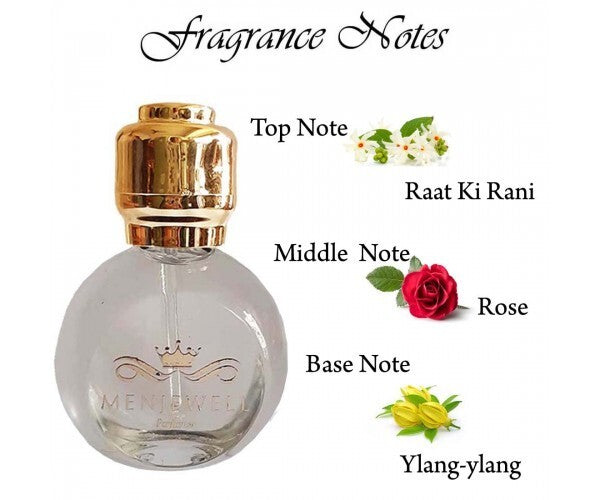 Menjewell Premium Raat Ki Rani Attar Perfume 15ml 0.5 Fl.oz. Unisex Luxury Fragrance | Long Lasting