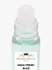 Menjewell Aqua Fresh Blue Eau De Perfume Attar 9ml 0.3 Fl.oz. For Men & Women | Alcohol Free | Long Lasting