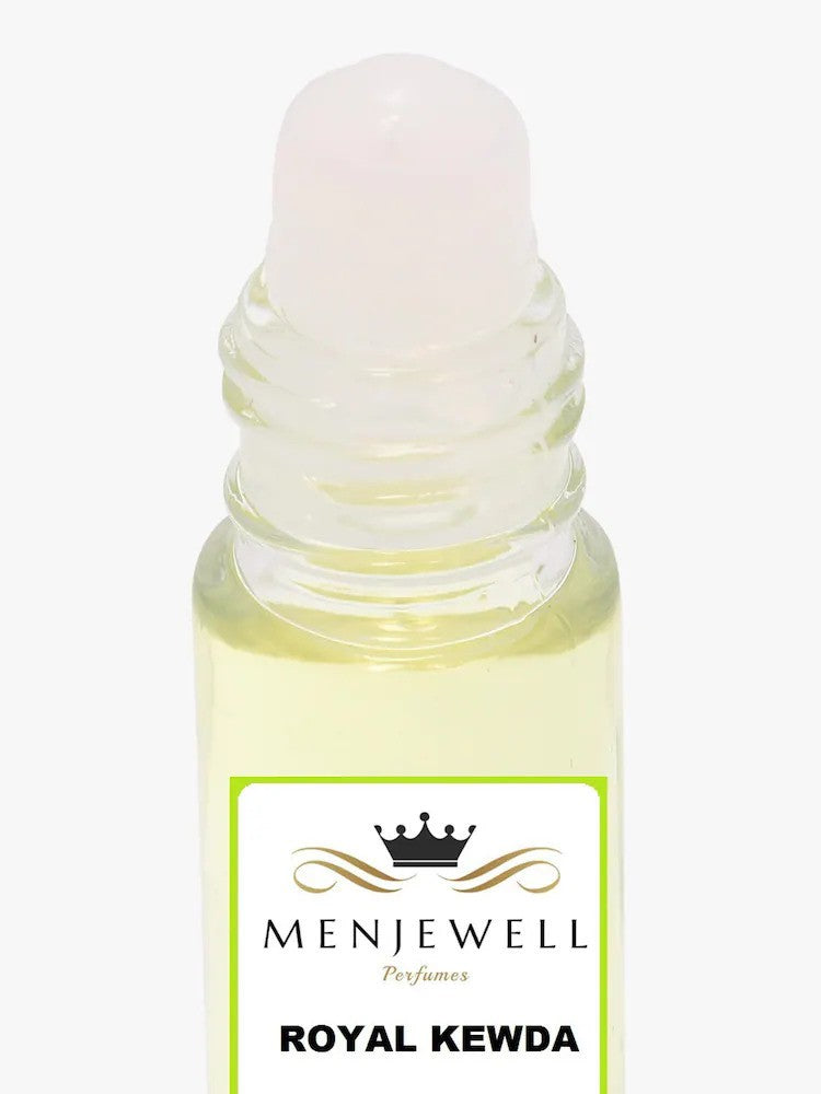 Menjewell Royal Kewda Eau De Perfume Attar 9ml 0.3 Fl.oz. For Men & Women | Alcohol Free | Long Lasting