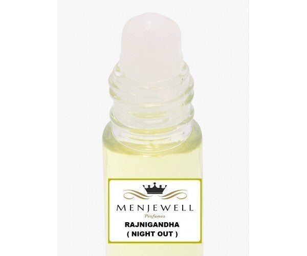 Menjewell Rajnigandha (Night Out) Eau De Parfum Attar 9ml 0.3 Fl.oz. | Unisex Fragrance | Long Lasting