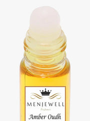 Menjewell Amber Oudh Eau De Perfume Attar 9ml 0.3 Fl.oz. Unisex Fragrance | Alcohol Free | Long Lasting