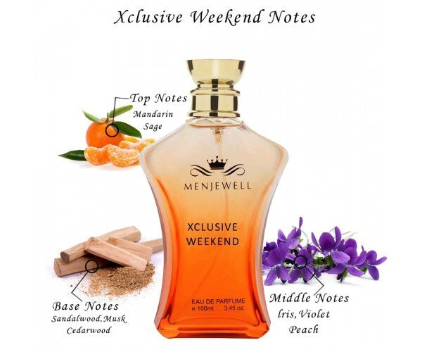 Menjewell Xclusive Weekend Eau De Parfum 100ml 3.4 Fl.oz. Long Lasting | Perfect Gift For Wife