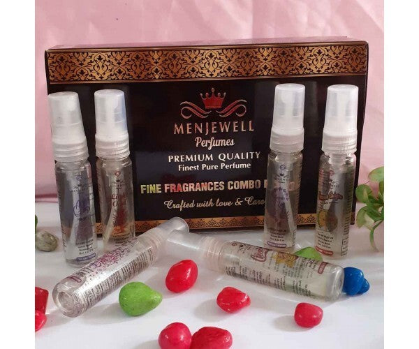 Menjewell Perfumes Gift Set Of 6 For Men 0.3 Fl.oz. Each | Fine Fragrances Combo Pack