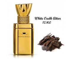 Menjewell Luxury White Oudh Attar Roll-on Perfume 12ml 0.4 Fl.oz. Unisex Fragrance | Long Lasting | Non Alcoholic