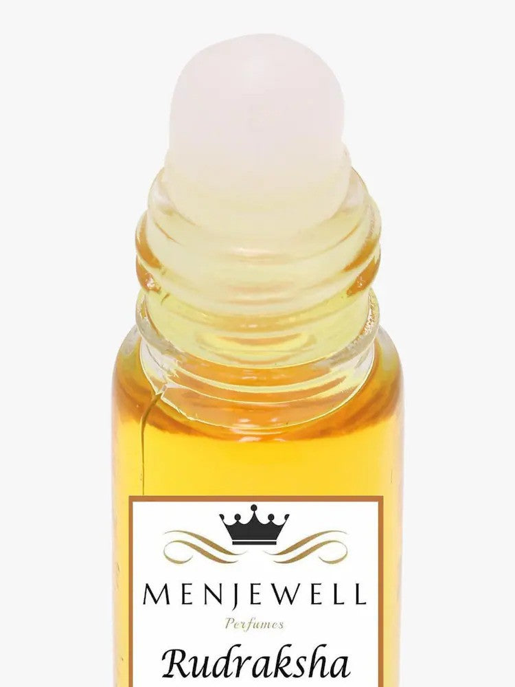 Menjewell Rudraksha Eau De Perfume Attar 9ml 0.3 Fl.oz. Unisex Fragrance | Alcohol Free | Long Lasting