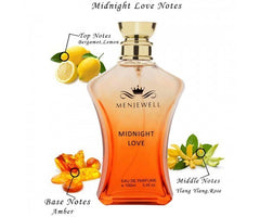 Menjewell Midnight Love Eau De Parfum 100ml 3.4 Fl.oz. For Men & Women | Long Lasting