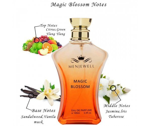 Menjewell Magic Blossom Eau De Parfum 100ml 3.4 Fl.oz. Best Perfume For Women | Long Lasting