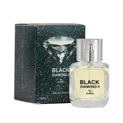 Ajmal Black Diamond II Eau De Parfum 100ml 3.4 Fl.oz. Gift For Men | Long Lasting Spray