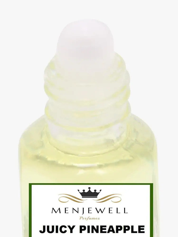 Menjewell Juicy Pineapple Attar Perfume 5ml 0.17 Fl.oz. Unisex Fragrance | Long Lasting