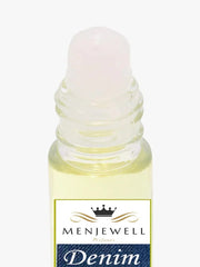 Menjewell Denim Eau De Perfume Attar 9ml 0.3 Fl.oz. | Long Lasting | Unisex Fragrance | Alcohol Free