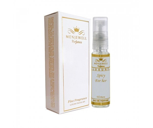 Menjewell Spicy For Her Women Eau De Perfume 10ml 0.3 Fl.oz. Perfect Gift For Wife | Long Lasting | Alcohol-free