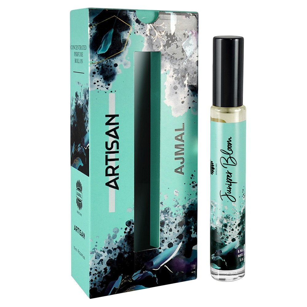 Ajmal Artisan Juniper Bloom Concentrated Perfume 10ml 0.3 Fl.oz. Perfect Gift For Husband | Alcohol Free