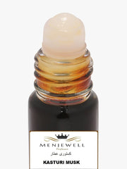 Menjewell Kasturi Musk Eau De Perfume Attar 9ml 0.3 Fl.oz. Unisex Fragrance | Long Lasting | Alcohol Free