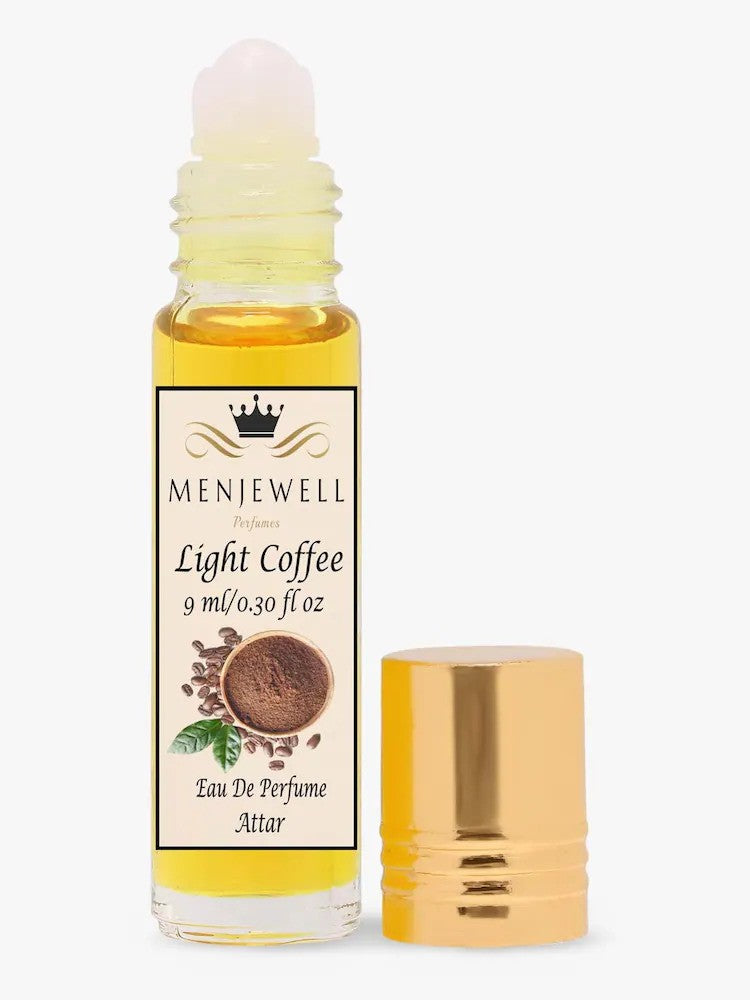 Menjewell Light Coffee Eau De Perfume Attar 9ml 0.3 Fl.oz. Unisex Fragrance | Long Lasting