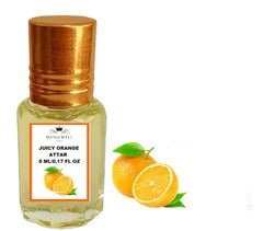 Menjewell Juicy Orange Attar Perfume 5ml 0.17 Fl.oz. For Men & Women | Alcohol Free | Long Lasting