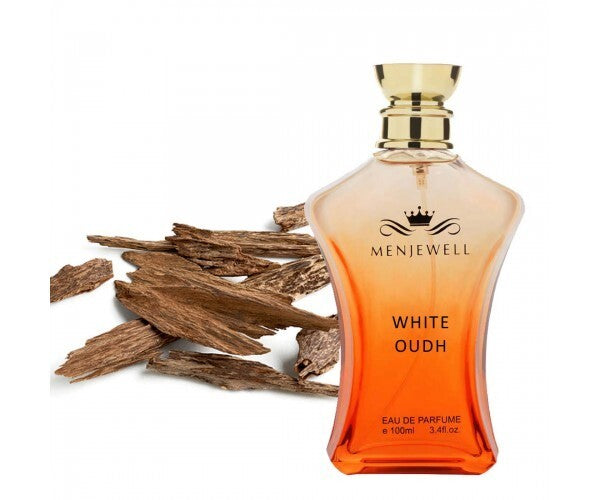 Menjewell White Oud Eau De Parfum 100ml 3.4 Fl.oz. Finest Pure Perfume | Unisex Fragrance | Long Lasting