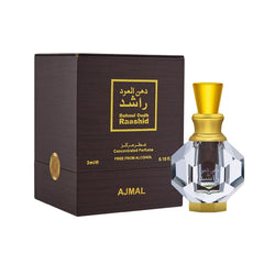 Ajmal Dahnul Oudh Raashid Concentrated Perfume 3ml 0.1 Fl.oz. For Unisex | Alcohol Free