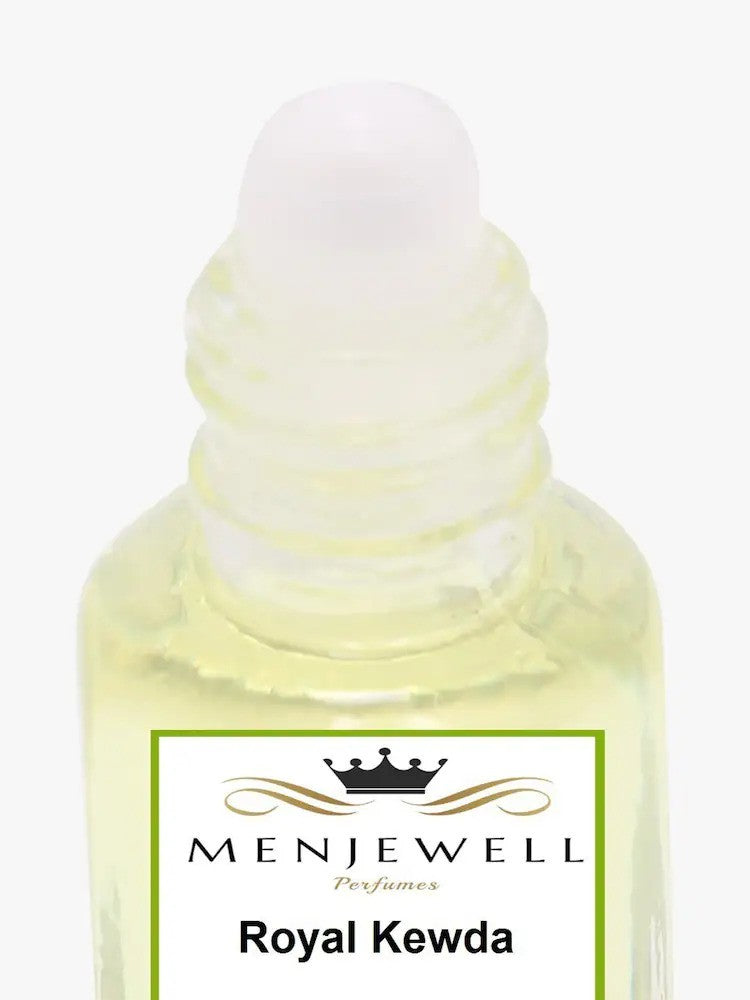 Menjewell Royal Kewda Attar Perfume 5ml 0.17 Fl.oz. Long Lasting | Unisex Fragrance | Long Lasting