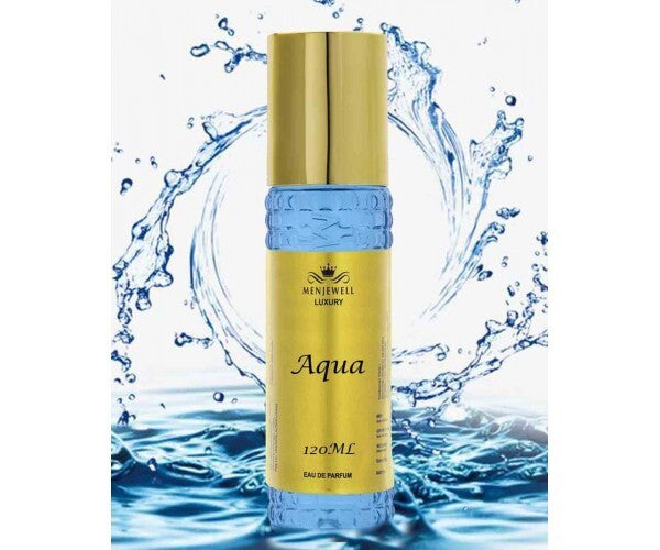 Menjewell Luxury Aqua Eau De Parfum 120ml 4.0 Fl.oz. Men Fragrance | Long Lasting | Alcohol Free