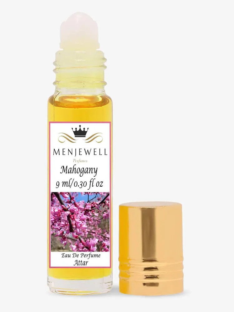 Menjewell Mahogany Eau De Perfume Attar 9ml 0.3 Fl.oz. Unisex Fragrance | Alcohol Free | Long Lasting