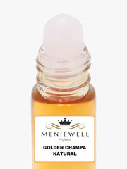 Menjewell Golden Champa Eau De Perfume Attar 9ml 0.3 Fl.oz. Unisex Fragrance | Long Lasting | Alcohol Free