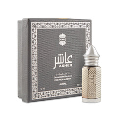 Ajmal Asher Concentrated Perfume 12ml 0.4 Fl.oz. For Unisex | Alcohol Free & Long Lasting