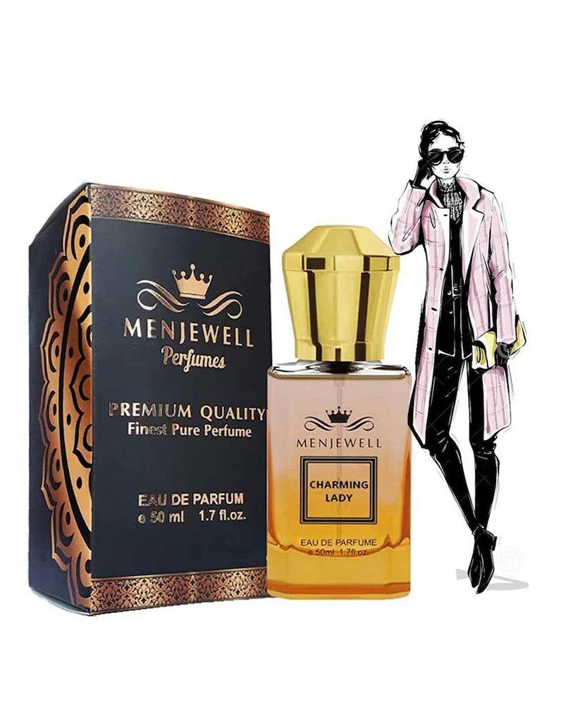 Menjewell Charming Lady Eau De Parfume 50ml 1.7 Fl.oz. Long Lasting | Women Fragrance | Long Lasting