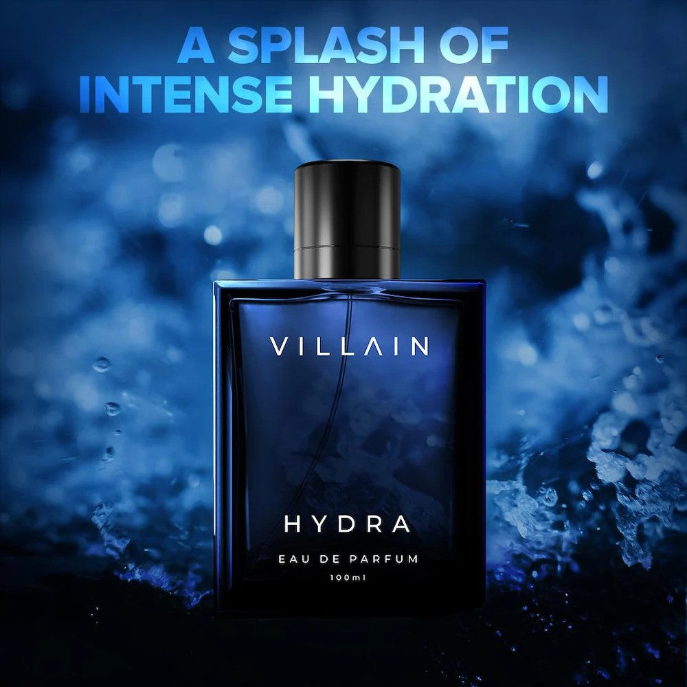 Villain Hydra Eau De Parfum 100ml 3.4 Fl.oz. Best Gift For Husband | Masculine Fragrance | Long Lasting