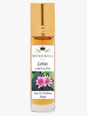 Menjewell Lotus Eau De Parfum Attar Perfume 9ml 0.3 Fl.oz. Unisex Fragrance | Long Lasting