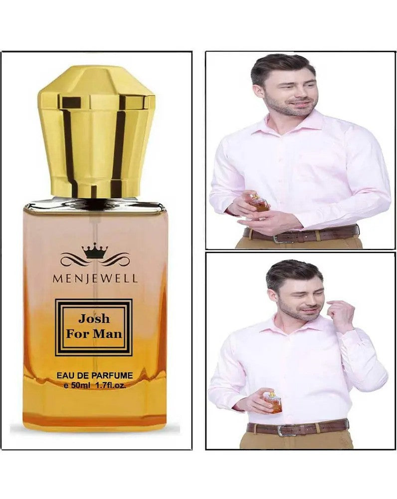 Menjewell Josh For Man Eau De Parfum 50ml 1.7 Fl.oz. Long Lasting | Perfect Gift For Husband