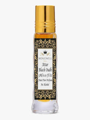 Menjewell Black Oudh Attar Perfume 3ml 0.1 Fl.oz. Unisex Fragrance | Finest Pure Perfume | No Alcohol