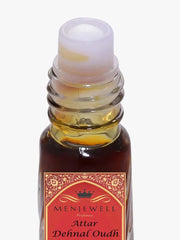 Menjewell Dehnal Oudh Attar Perfume 3ml 0.1 Fl.oz. Finest Pure Perfume | Alcohol Free | Unisex Fragrance