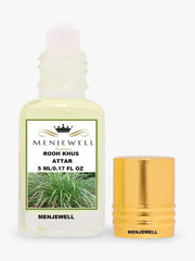 Menjewell Rooh Khush Attar Perfume 5ml 0.17 Fl.oz. Unisex Fragrance | Long Lasting | Alcohol Free