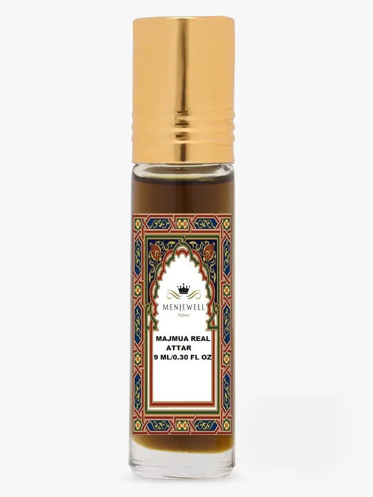 Menjewell Majmua Real Attar Perfume 9ml 0.3 Fl.oz. Each Pack Of 2 | Unisex Fragrance | Long Lasting